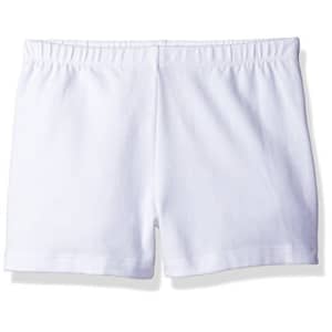 The Children's Place Girls' Big Basic Cartwheel Short, White, Large/10/12 for $11