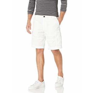 Tommy Hilfiger Men's 6 Pocket Cargo Shorts, Bright White, 31 for $55