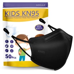 KN95 Face Mask for Kids 50-Pack for $22 KN95 Face Mask for Kids 50-Pack for $22