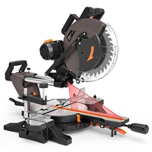 TACKLIFE 12-inch Sliding Miter Saw, 15Amp, 3800rpm, Double-Bevel Compound Miter Saw with Laser, for $170 TACKLIFE 12-inch Sliding Miter Saw, 15Amp, 3800rpm, Double-Bevel Compound Miter Saw with Laser, for $170