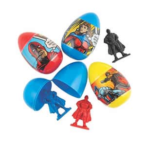 Fun Express Superhero Filled Easter Eggs - Party Supplies - 12 Pieces for $18