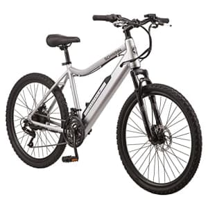 Schwinn Healy Ridge Adult Electric Mountain Bike, 18-Speed Drivetrain, 18-Inch Alloy Frame, 26-Inch for $950
