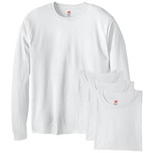Hanes Men's 4 Pack Long Sleeve Comfortsoft T-Shirt, White, Small for $24 Hanes Men's 4 Pack Long Sleeve Comfortsoft T-Shirt, White, Small for $24