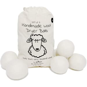 Wool Dryer Balls 6-Pack for $12