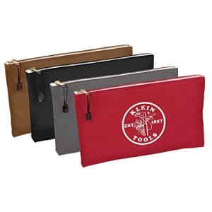 Klein Tools 5141 Zipper Bag, Utility Bag can be used as Bank Deposit Bag, Tool Bag or Pouch, More for $39 Klein Tools 5141 Zipper Bag, Utility Bag can be used as Bank Deposit Bag, Tool Bag or Pouch, More for $39