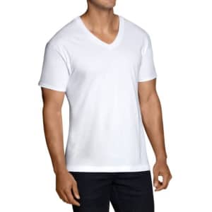 Fruit of the Loom Men's Stay Tucked V-Neck T-Shirt 12-Pack for $16 Fruit of the Loom Men's Stay Tucked V-Neck T-Shirt 12-Pack for $16