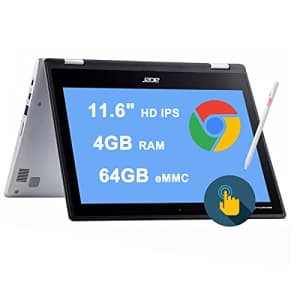 Acer Spin CP311 2-in-1 Chromebook 11.6" HD IPS Touchscreen Intel Celeron N4000 Processor 4GB DDR4 for $279