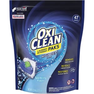 OxiClean High Def 47-Count Laundry Detergent Paks for $11 via Sub & Save