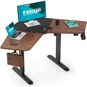 Fenge L-Shape Electric Height-Adjustable Computer Desk for $239 Fenge L-Shape Electric Height-Adjustable Computer Desk for $239