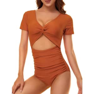Peddney Women's 1-Piece Cutout Swimsuit from $14 Peddney Women's 1-Piece Cutout Swimsuit from $14