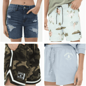 Aeropostale Men's and Women's Shorts: All styles for $24 or less