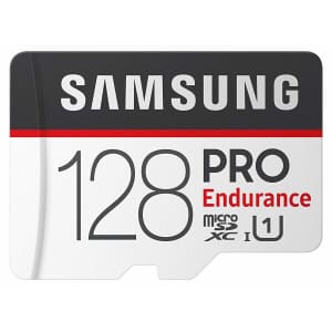 Samsung PRO Endurance 128GB Class 10 MicroSDXC Memory Card w/ Adapter for $36 Samsung PRO Endurance 128GB Class 10 MicroSDXC Memory Card w/ Adapter for $36