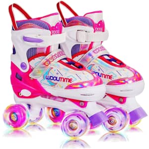 Woolitime Kids' Adjustable Roller Skates for $24