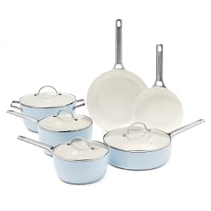 GreenPan Padova Hard Anodized Healthy Ceramic Nonstick, 10 Piece Cookware Pots and Pans Set, for $161 GreenPan Padova Hard Anodized Healthy Ceramic Nonstick, 10 Piece Cookware Pots and Pans Set, for $161