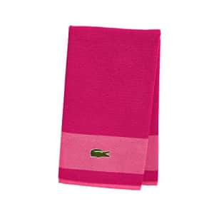 Lacoste Match Bath Towel, 100% Cotton, 600 GSM, 30"x52", Magenta for $26 Lacoste Match Bath Towel, 100% Cotton, 600 GSM, 30"x52", Magenta for $26