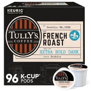 Tully's Coffee French Roast K-Cup 96-Pack for $60 Tully's Coffee French Roast K-Cup 96-Pack for $60
