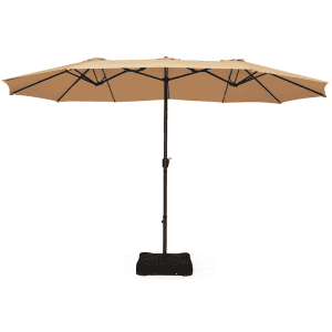 Costway 15-Foot Double-Sided Patio Umbrella for $130 Costway 15-Foot Double-Sided Patio Umbrella for $130
