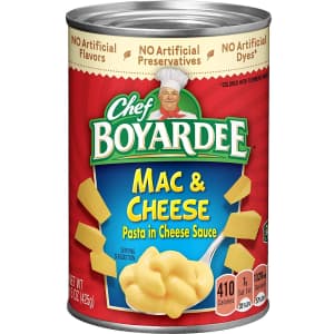 Chef Boyardee Macaroni and Cheese for 88 cents Chef Boyardee Macaroni and Cheese for 88 cents