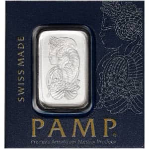 Pamp Suisse Fortuna 1g Platinum Bar for $47