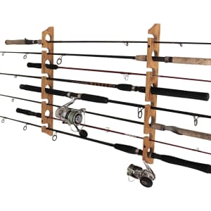 Rush Creek Creations 8-Rod Wall or Ceiling Storage Rack for $17