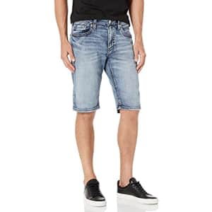 Silver Jeans Co. Men's Gordie Loose Fit Shorts, Medium Shade, 29W x 13L for $40