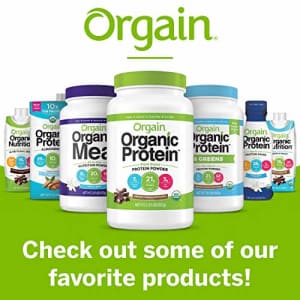 Orgain Organic Plant Based Protein Powder, Vanilla Bean - Vegan, Low Net Carbs, Non Dairy, Gluten for $20