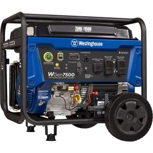Westinghouse WGen7500 7,500W Portable Gas Generator for $908