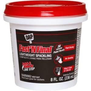 DAP Fast N Final Interior Exterior Spackle 1/2 Pint Container for $3