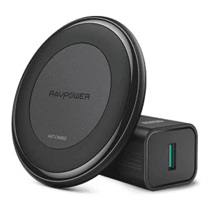 RAVPower Turbo 10W Wireless Charger with Universal Compatibility for $8