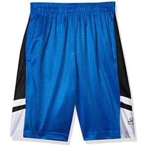 Southpole Boys' Big Basic Basketball Mesh Shorts, Royal, Large for $8
