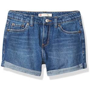 Levi's Girls' Girlfriend Fit Denim Shorty Shorts, Evie, 6X for $22 Levi's Girls' Girlfriend Fit Denim Shorty Shorts, Evie, 6X for $22
