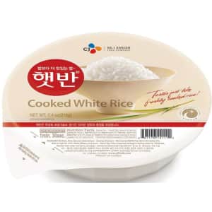 CJ Rice Cooked White Hetbahn 7.4-oz. 12-Pack for $13 via Sub & Save CJ Rice Cooked White Hetbahn 7.4-oz. 12-Pack for $13 via Sub & Save