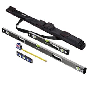WORKPRO W002901A 4-Piece Measuring Tool Set, Torpedo, Spirit Level, Tape Measure with Carrying Bag for $50 WORKPRO W002901A 4-Piece Measuring Tool Set, Torpedo, Spirit Level, Tape Measure with Carrying Bag for $50