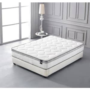 Oliver Smith Organic Cotton 10" Euro Pillow Top Twin Mattress for $170