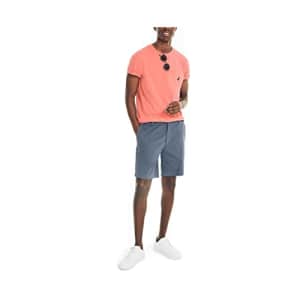 Nautica Men's Performance Deck Pocket T-Shirt, Dreamy Coral, Large for $18