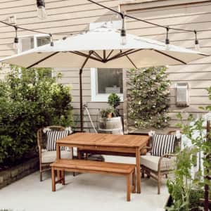 Abba Patio 11-Foot Offset Cantilever Umbrella for $200 Abba Patio 11-Foot Offset Cantilever Umbrella for $200