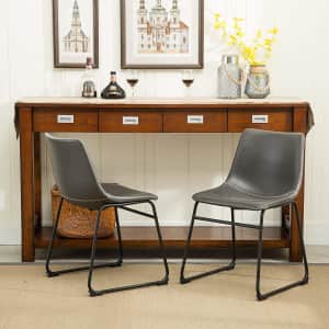 Roundhill Furniture Lotusville Dining Chairs 2-Pack for $93