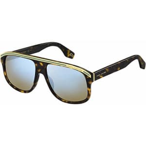 Sunglasses Marc Jacobs 388 /S 0086 Dark Havana / 3u Brown Blue Mirror for $122