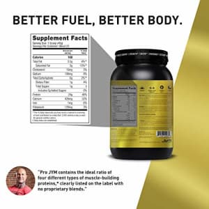 Pro JYM Protein Powder - Egg White, Milk, Whey Protein Isolates & Micellar Casein | JYM Supplement for $60 Pro JYM Protein Powder - Egg White, Milk, Whey Protein Isolates & Micellar Casein | JYM Supplement for $60