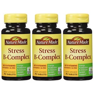 Nature Made Stress B Complex W Zinc Size 75ct (Pack of 3) 225 ct Total for $30 Nature Made Stress B Complex W Zinc Size 75ct (Pack of 3) 225 ct Total for $30