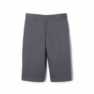 French Toast Big Boys' Basic Flat Front Short with Adjustable Waist, Grey, 12 for $14 French Toast Big Boys' Basic Flat Front Short with Adjustable Waist, Grey, 12 for $14