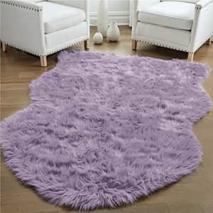 Gorilla Grip Thick Fluffy Faux Fur Washable Rug, 6x9, Shag Carpet Rugs for Nursery Room, Bedroom, for $106
