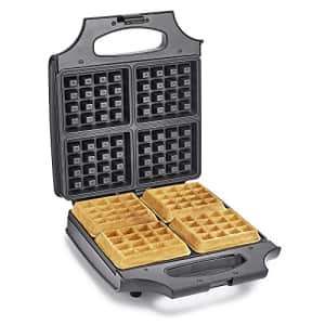 BELLA 4 Slice Non-Stick Belgian Waffle Maker, Fluffy Restaurant-Style Waffles in Under 6 Minutes, for $38
