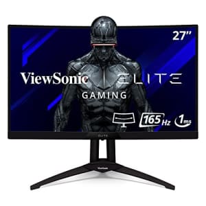 ViewSonic ELITE XG270QC Curved 27 Inch 1ms 1440p 165Hz FreeSync Premium Pro Gaming Monitor with for $300