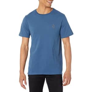 Volcom Men's Stone Tech Short Sleeve T-Shirt, Smokey Blue, X-Large for $18