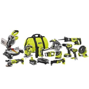 Ryobi P1896 ONE Plus 18-Volt Lithium-Ion Cordless Combo Kit (12-Tool) for $1,386 Ryobi P1896 ONE Plus 18-Volt Lithium-Ion Cordless Combo Kit (12-Tool) for $1,386
