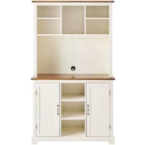 StyleWell Bainport 72" Wood Farmhouse Buffet Cabinet w/ Hutch for $279 StyleWell Bainport 72" Wood Farmhouse Buffet Cabinet w/ Hutch for $279