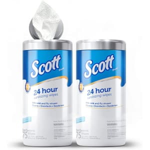 Scott 150-Count 24-Hour Sanitizing Wipes for $14 via Sub & Save