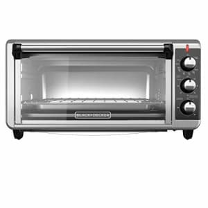 Black + Decker BLACK+DECKER TO3250XSB 8-Slice Extra Wide Convection Countertop Toaster Oven, Includes Bake Pan, for $111 Black + Decker BLACK+DECKER TO3250XSB 8-Slice Extra Wide Convection Countertop Toaster Oven, Includes Bake Pan, for $111