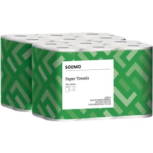 Solimo Basic Flex-Sheets Paper Towel 12-Pack for $15 via Sub & Save Solimo Basic Flex-Sheets Paper Towel 12-Pack for $15 via Sub & Save